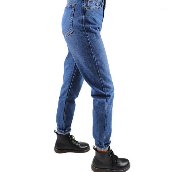 

2020 mom straight jeans jeans women dark blue high waist denim pants mujer denim1