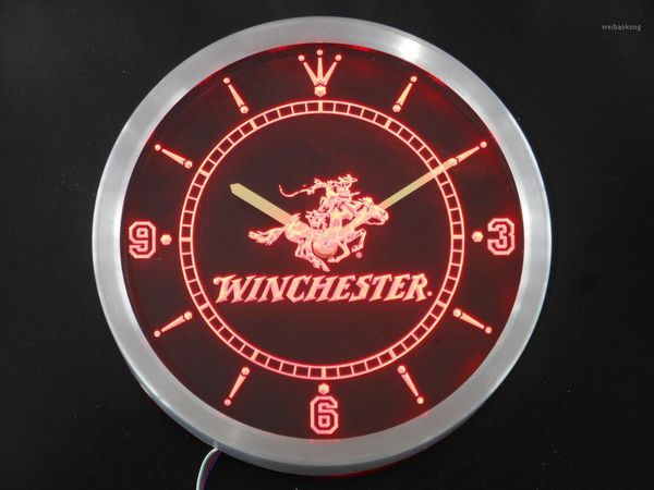 

wall clocks nc0189 winchester neon light signs led clock1