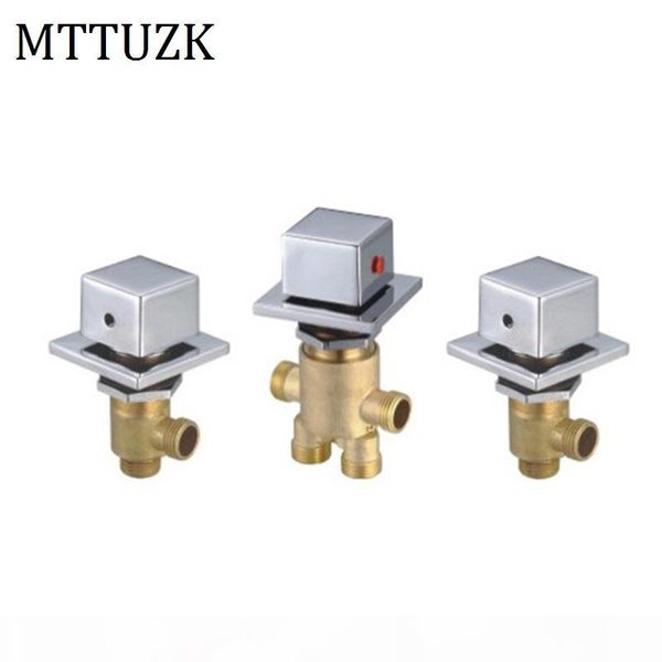 

оптовая квадратная ручка латунный коммутатор клапан для джакузи смеситель для душевой душевой смеситель ванны управления ванна смесители ван