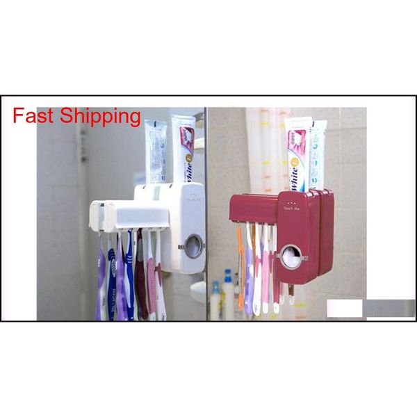 

new matic toothpaste dispenser toothbrush holder sets,toothbrush family sets qylotb dh_seller2010