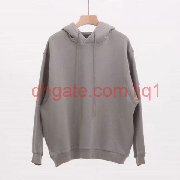 

19ss double hooded design hoodie pullover long sleeve sweatshirts street style hoodies men women hip hop casual streetwear size s-xl, Black