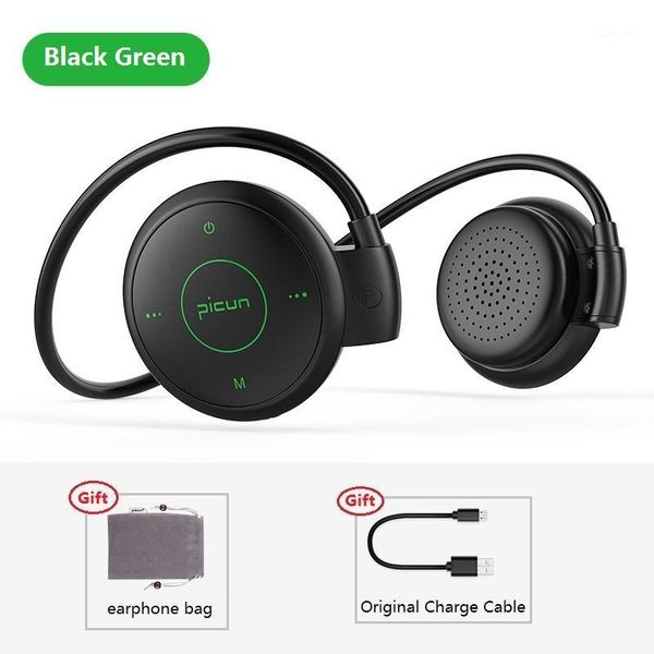 

picun t6 ear hook wireless bluetooth earphone sport waterproof headset mp3 fm noise reduction support tf card1