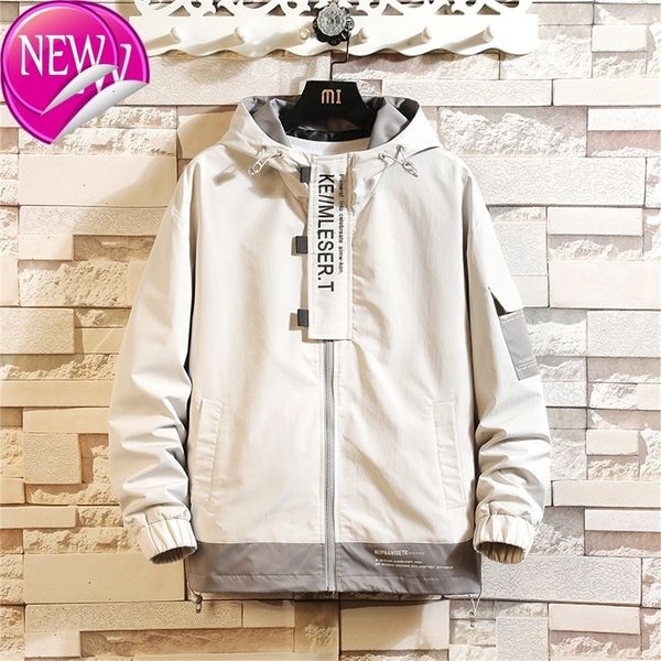 

new 2020 spring autumn jackets men's classic solid casual fashion jacket plus asian size m-4xl, Black