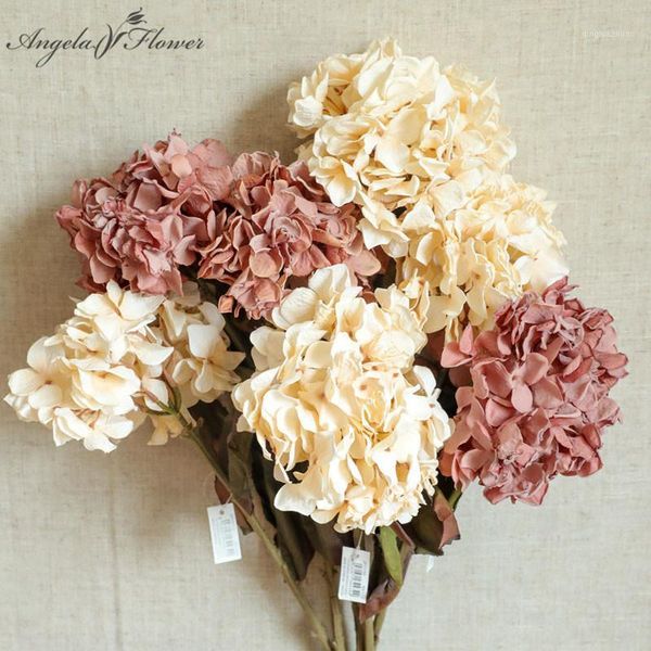 

ins air-dried flower hydrangea branch artificial flower diy wedding arrangement dried home decoration fake flowers1