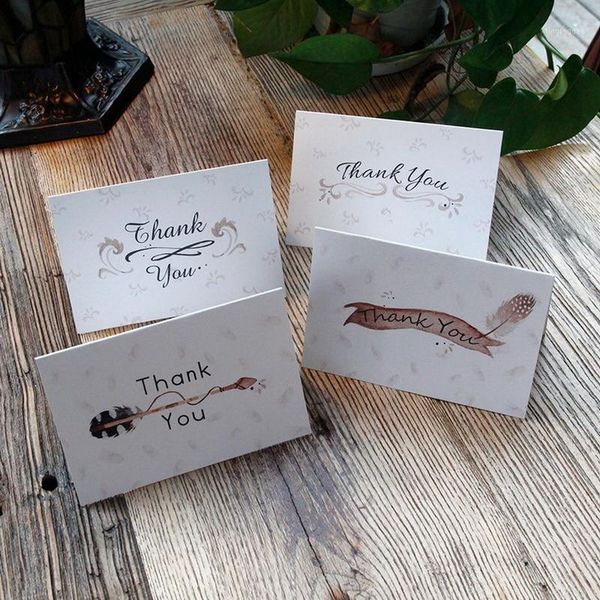 

greeting cards 24pcs mix colors mini happy birthday christmas party wedding invitations letter thank card blessing card1