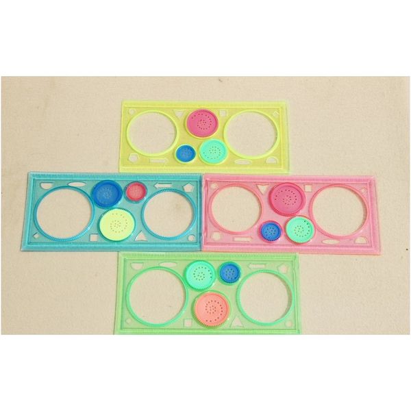 

1 pc spirograph geometric ruler drafting tools stationery for students drawing set learning art sets creative gift for children f wmtcem