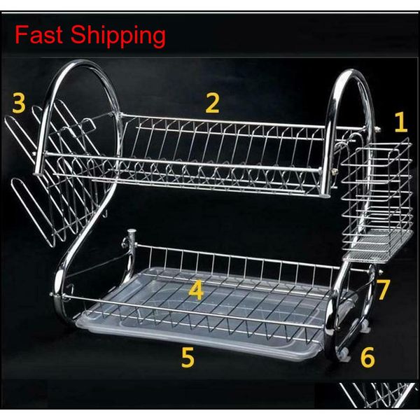 

2-tier multi-function stainless steel dish drying rac qylvso dh_seller2010