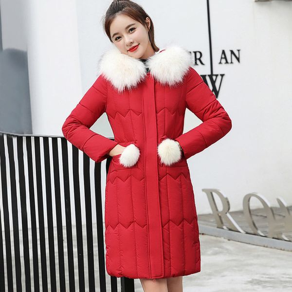 

plus size thick winter jacket women coats 2020 new fashion women down coat wadded down jackets warm outwear winter coat women c1204, Black