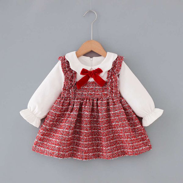 

fake winter girl's plush little fragrant princs two with piece drs, Red;yellow