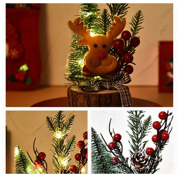 

рождественские настольные дерево украшение на рабочий стол