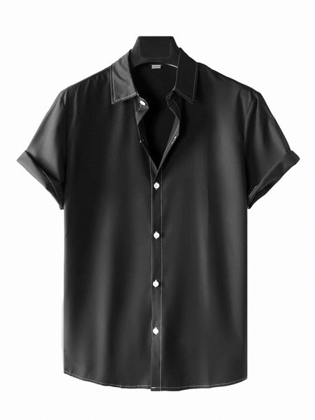 

men solid button up shirt b1rr#, White;black
