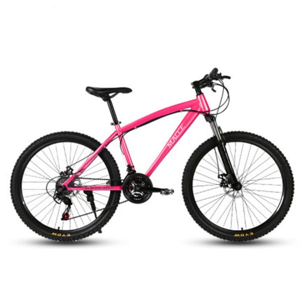 Bicicletta per mountain bike per adulti 24/26 pollici 21/24 velocità Freno a doppio disco Off-Road Maschio Studentessa Assorbimento degli urti Bicicletta