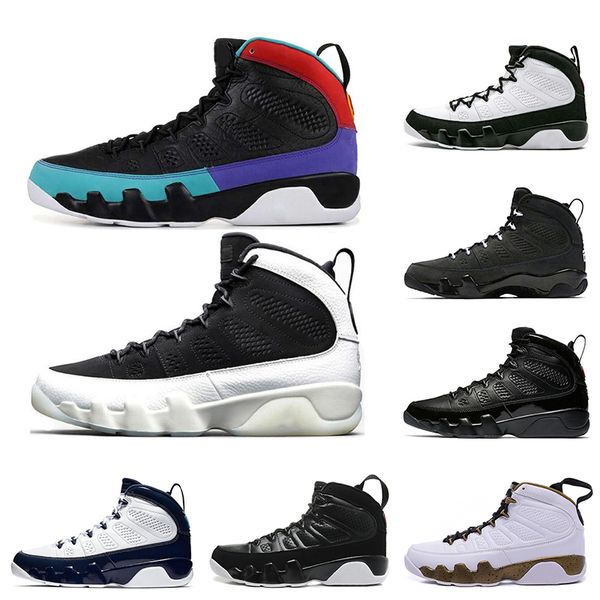 

2021 dream it do it 9 9s mens shoes unc la anthracite the spirit bred og space jam athletics sports sneakers 7-13