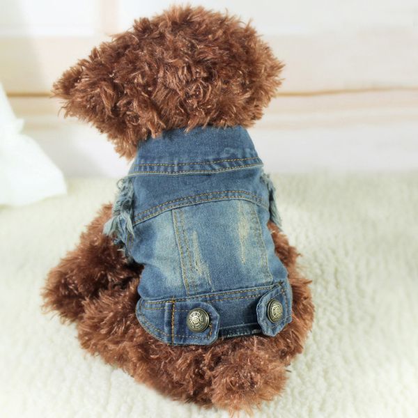 

cool cowboy pet dog cat denim vest dog clothes summer chihuahua yorkie poodle teddy dachshund husky