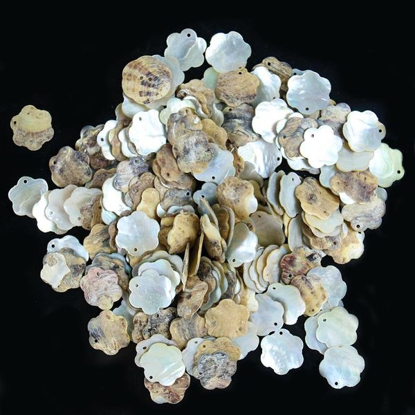 

20pcs lot flower shape seashells nautical home decor natural shell pendants necklace diy shells for jewelry making accessories h jlliit