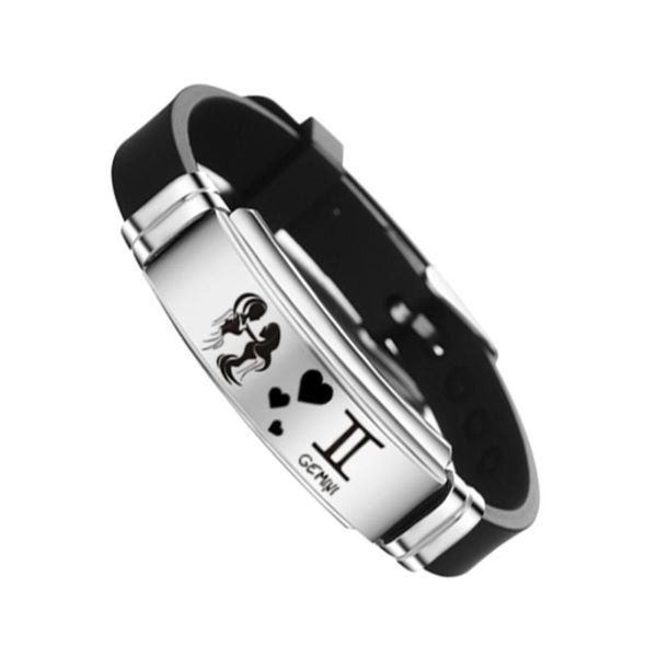 

1pc adjustable bangle durable fashion silicone bangle couple bracelet for lover men women, Black
