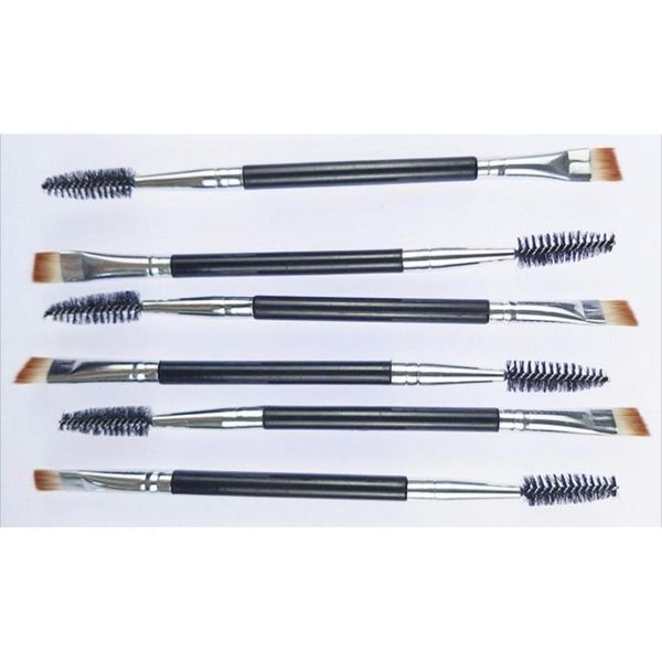 

2in1 bevel eyebrow brush makeup double-headed inclined eyebrow brush eyelashes curler volume tool pincel maquiagem qylfto