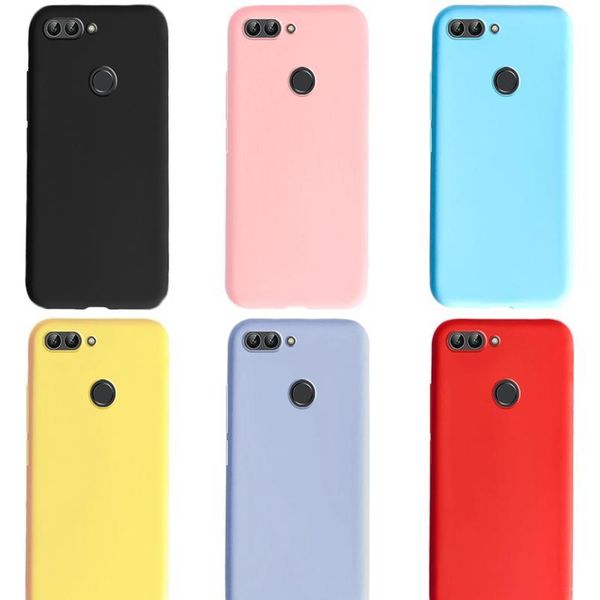 

for huawei p smart phone case 5.65 matte candy solid color sile tpu soft case for huawei psmart p smart 2 bbysvm