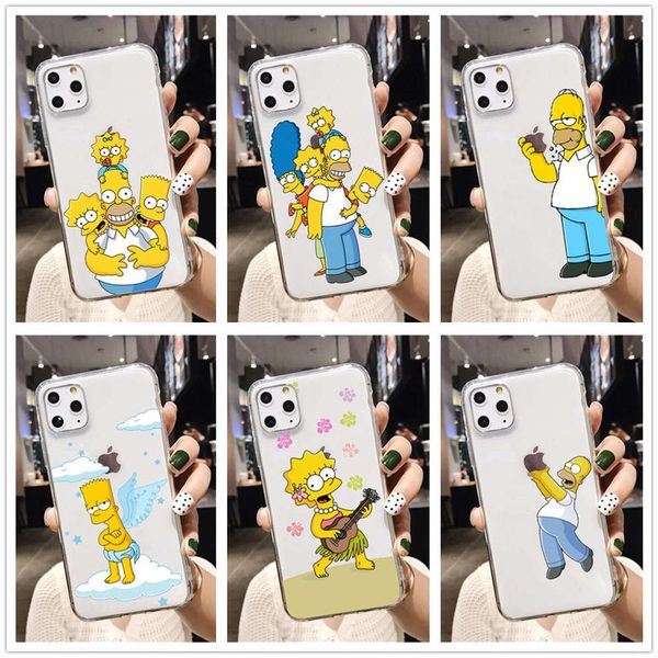 

interting simpson fashion soft silicon tpu case for vip 12pro 11pro max 5s 6 plus 7 8plus 10 xr xs max se 12mini