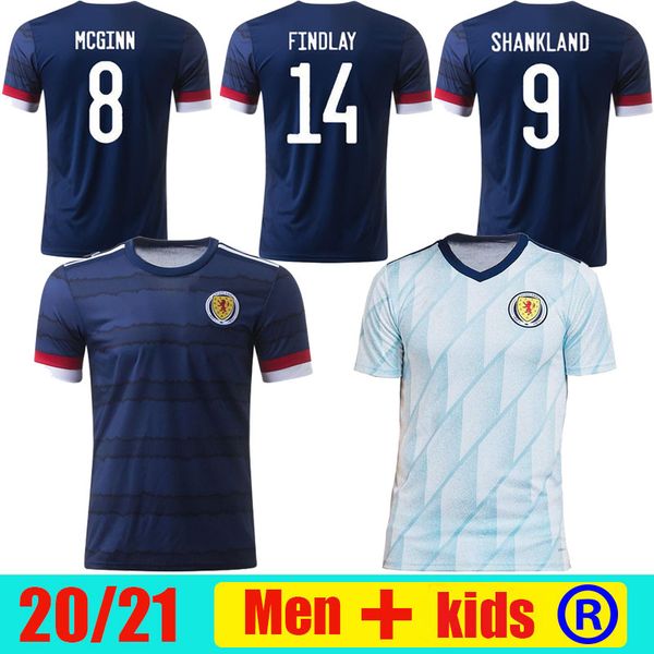 

new scotland soccer jerseys 2020 2021 robertson fraser football shirt set naismith mcgregor christie forrest mcginn men kids home away unifo, Black;yellow