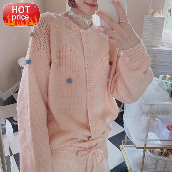 

pink blue 2020 winter soft pajamas for women casual loungewear kawaii lingerie sweet lolita cute sleepwear knitting home clothes #3e9i, Black;white
