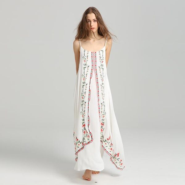 

casual dresses embroidery cotton dress may (will), Black;gray
