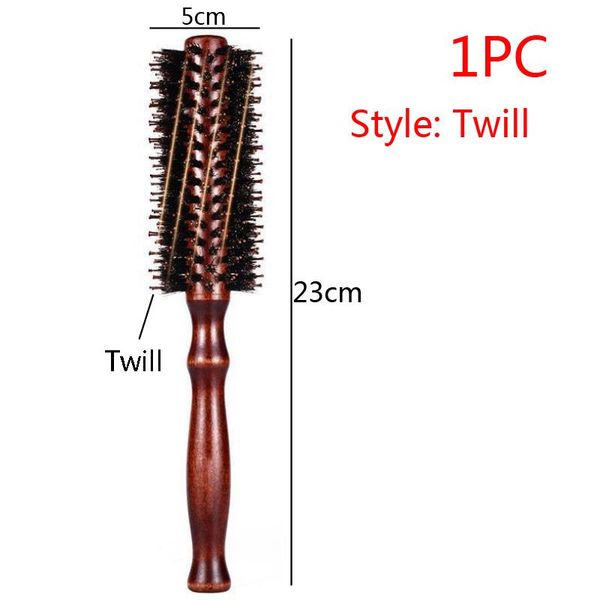

1pc flat wooden teasing comb back combing hair brush professional nylon bristle material 1pc flat q sqcqws, Silver