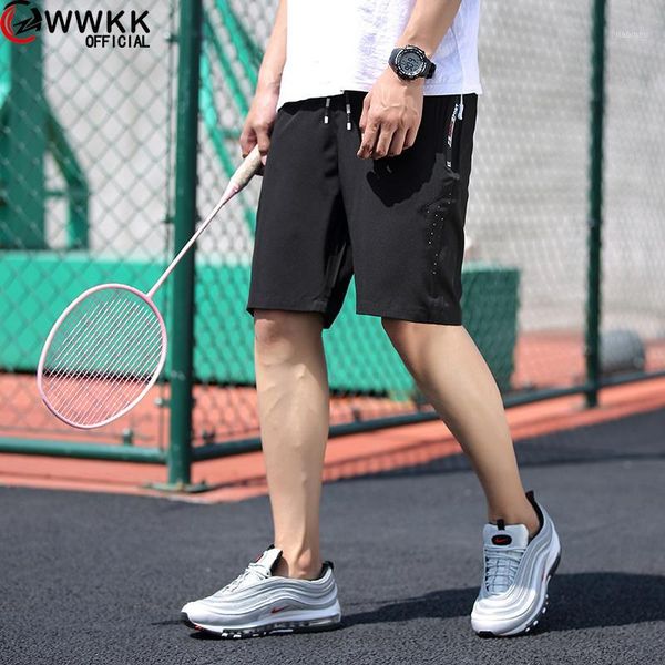 

2020 new fashion mens cropped sweatpants polyester sports quick-drying jogger men korea hip hop harem outdoors summer shorts1, White;black