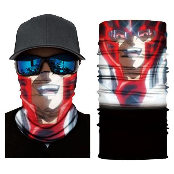 

four seasons windproof sun protection riding mask greece anime character seamless bib dog magic bandana wmttlz, Black