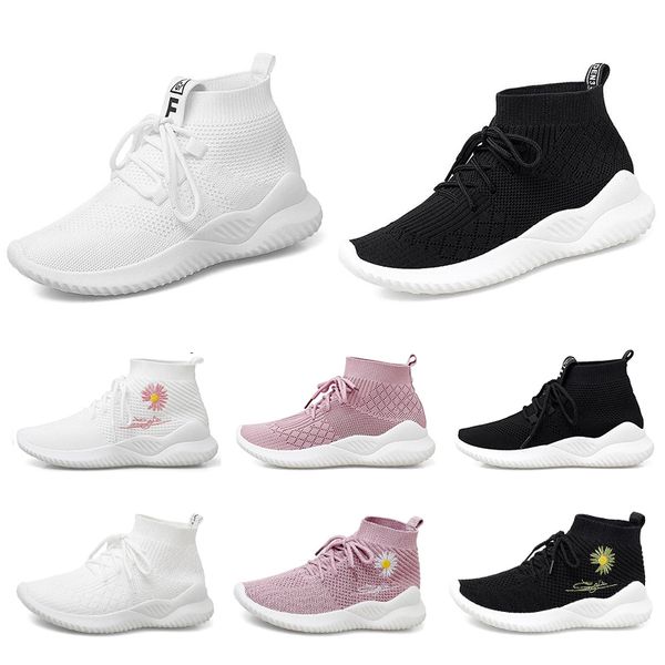 

women sock shoes triple white pink black knit breathable women outdoor shoes fashion sport sneakers size 36-40