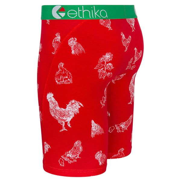 

ethika men's staple black leopard underwear boxers trunk hip hop rock excise underwear skateboard street fashion streched legging543, Black;white