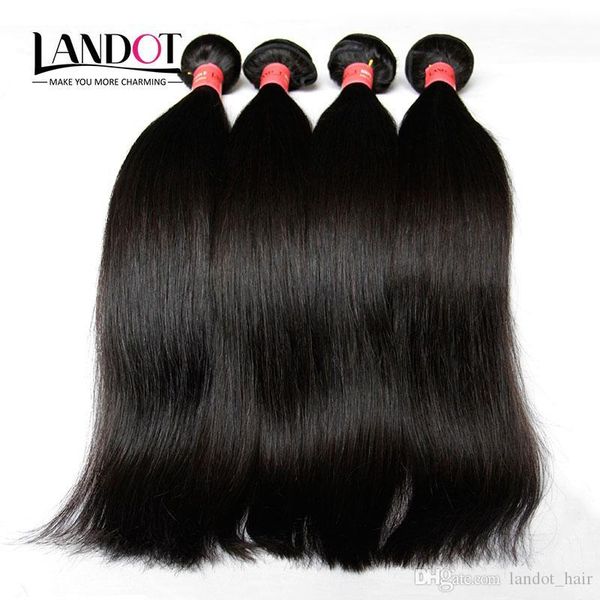

brazilian straight virgin hair unprocessed human hair weave 4 bundles 8a grade peruvian malaysian indian cambodian mongolian hair extensions, Black