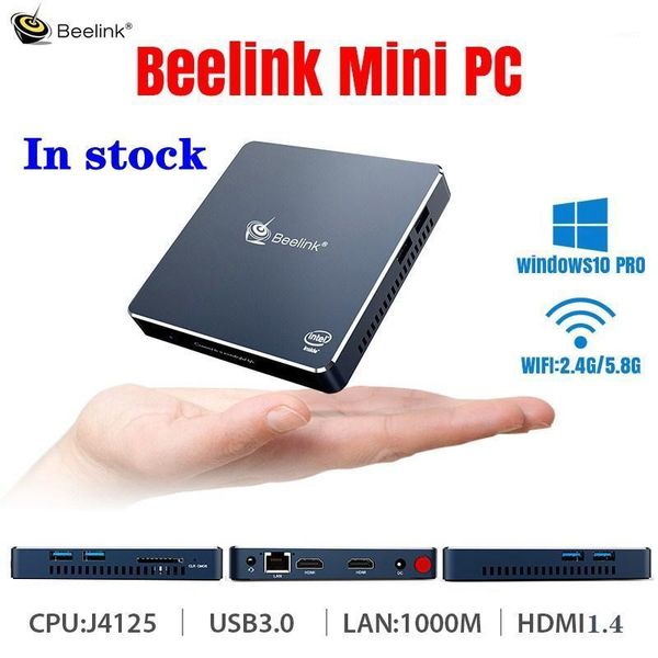 

beelink gemini m mini pc computer windows 10 tv box 4gb 8gb j4125 intel lake refresh processor 1000m lan 5.8g wifi bluetooth1