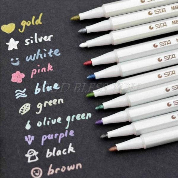 

9 цветов вышивка вышивки вышивка маркировка ручки вода элюбовые ручки чернила чернила diy рукоделие домашняя швейные инструменты drop достав, Black