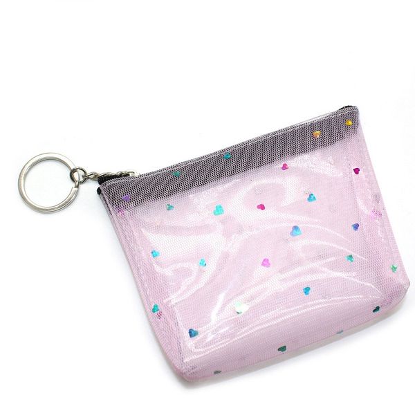 

women small coin bag fashion pvc clear girls wallet purses female mini money key coin pouch kid christmas gift, Red;black
