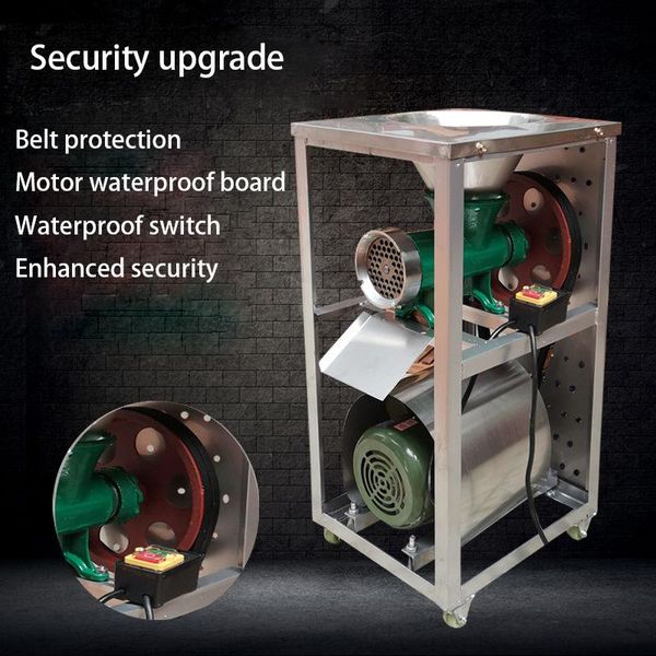 

32 electric meat grinders splitting minced chicken shelf bone fracture slice machine fresh fish pork chopper processor