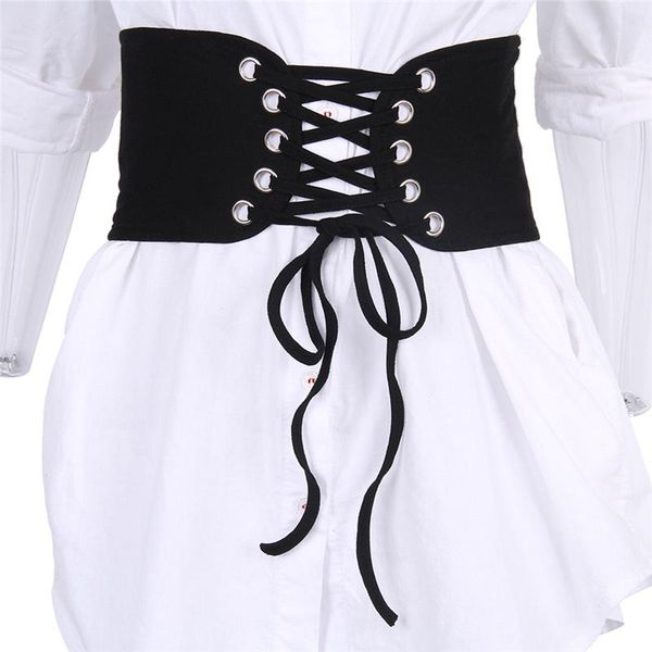 

fashion belts for women faux leather wide belt female bowknot weaving belt boho waist band cummerbunds lace up bandage belts, Black;brown
