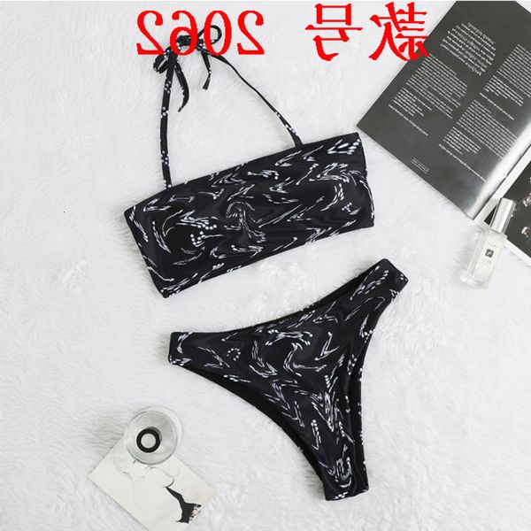 

women's split english letter swimsuit bikini