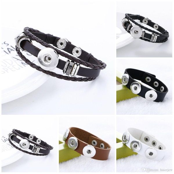 

designer stretch snap buttons jewelry pretty charm silver ginger infinity mens leather bracelets