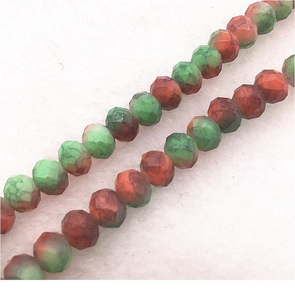 

50pcs/lot 6x4/8x6mm rondelle austria faceted crystal glass beads loose spacer beads for jewelry making diy brac qylbon