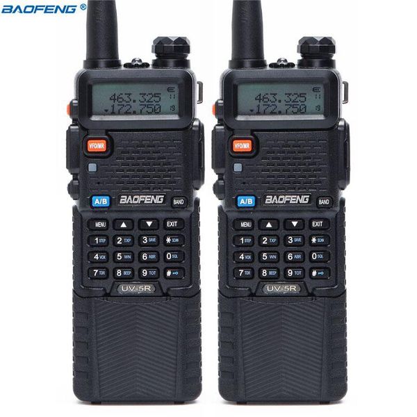 

walkie talkie 2pcs baofeng uv-5r 3800 5w dual band uhf 400-520mhz vhf 136-174mhz two way radio portable cb