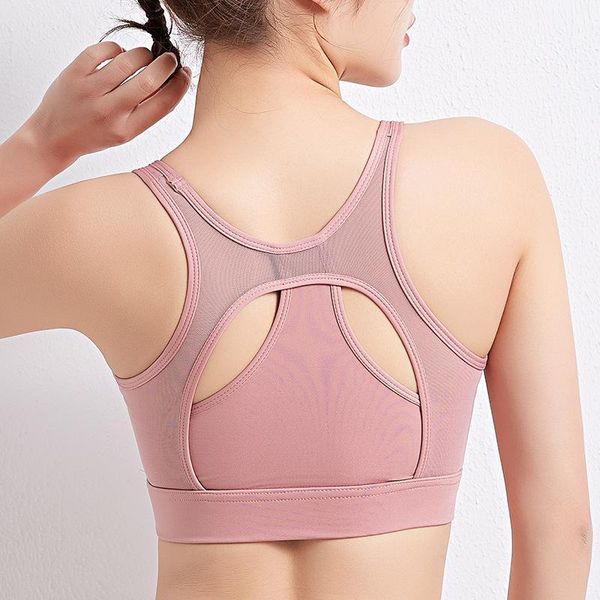 

gym clothing style sports vest women's gauze joint beauty back push up running exercise brassiere outer wear1, White;black