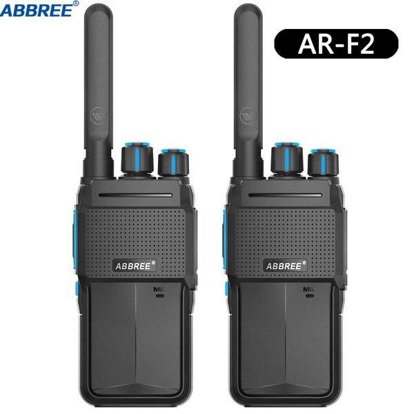 

walkie talkie 2pcs abbree ar-f2 portable station 5w uhf 400-470mhz vox fm transceiver 10km long range two way radio