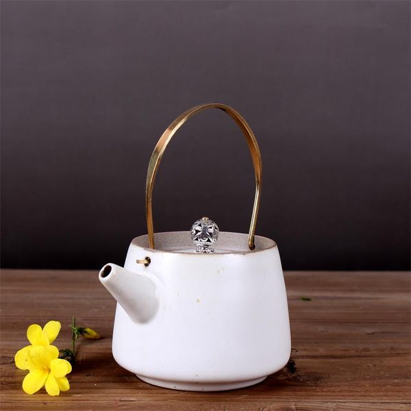 

керамический чайник японский одиночный горшок trumpet kung fu чай творческий чайный список 220 мл керамический jllvoy