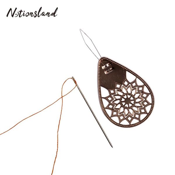 

1pc rose gold bow wire needle threader hand sewing machine stitch insertion guiding tool diy sewing accessories, Black