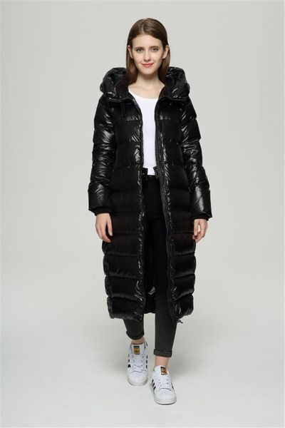 

2021 new of long black winter casual jacket fine for women white duck down wxf150 jackets jwz0