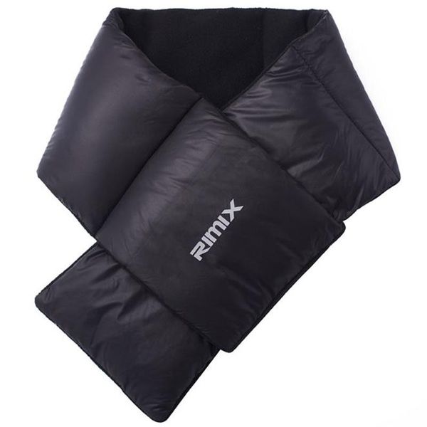 

rimix winter thermal thickening down scarf super warmer ultra light neck warmer for outdoor riding travel, Blue;gray