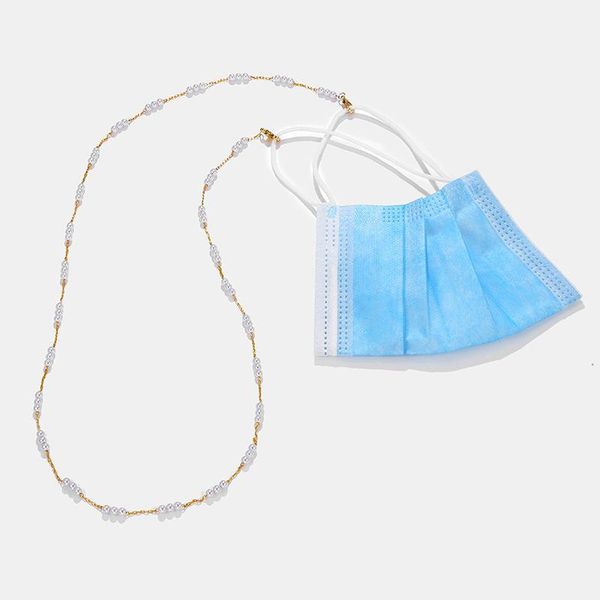 

luxury chic mask necklace women simulated pearl beaded sunglasses chain lanyards reading glasses straps neck holder for mask h jllbrw