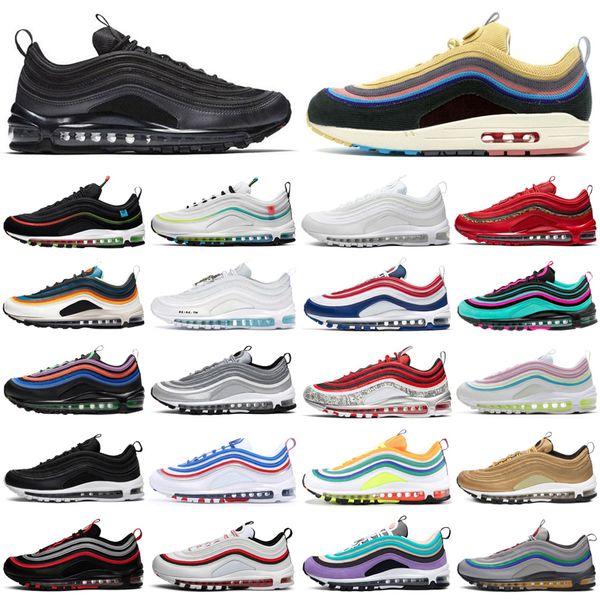 

2020 97 sean wotherspoon 97s men women running shoes mschf x inri jesus triple black white outdoor mens womens trainers sports sneakers