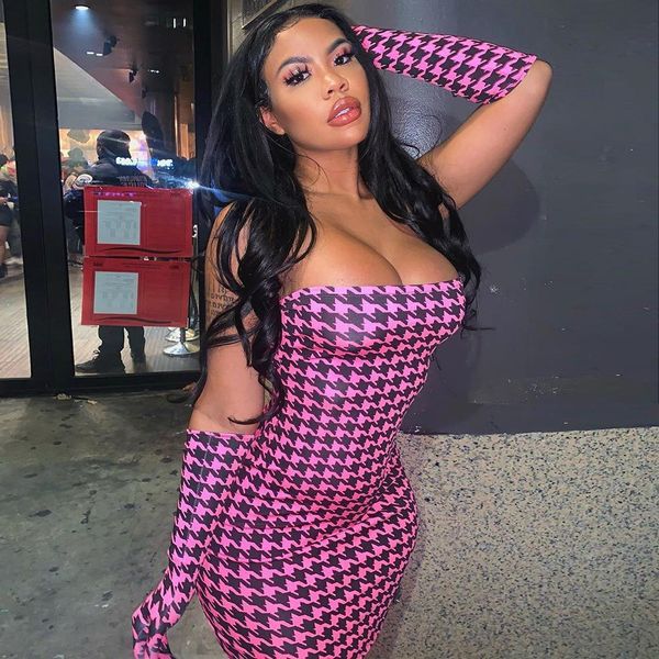 

designer woen dress clubwear fashion bodycon party dress wrap chest black friday 2021 deals, White